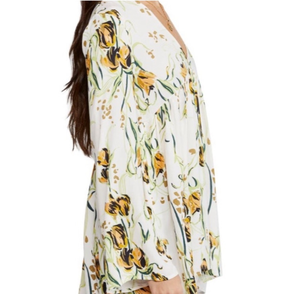 Free People Floral Bella Tunic Top Size Small - Picture 3 of 13